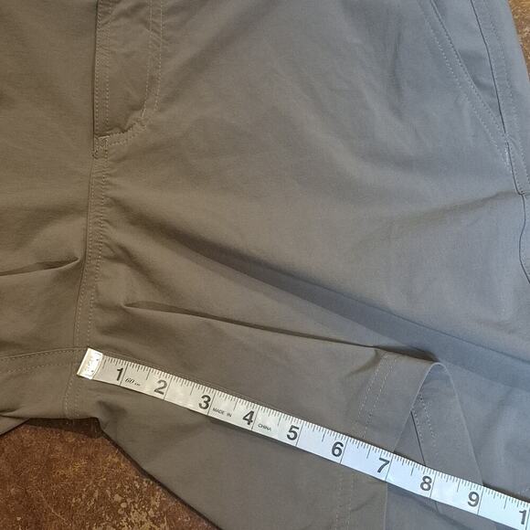 FREE FLY Latitude Shorts Mens Large Chino Tobacco Brown Stretch Fishing Everyday - Picture 8 of 8